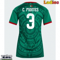 Mexico Cesar Montes #3 Replica Home Shirt Ladies World Cup 2026 Short Sleeve